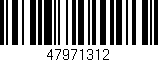 Código de barras (EAN, GTIN, SKU, ISBN): '47971312'