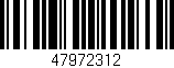 Código de barras (EAN, GTIN, SKU, ISBN): '47972312'