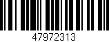 Código de barras (EAN, GTIN, SKU, ISBN): '47972313'