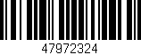 Código de barras (EAN, GTIN, SKU, ISBN): '47972324'