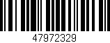 Código de barras (EAN, GTIN, SKU, ISBN): '47972329'