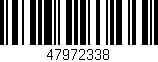 Código de barras (EAN, GTIN, SKU, ISBN): '47972338'