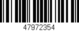 Código de barras (EAN, GTIN, SKU, ISBN): '47972354'