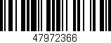 Código de barras (EAN, GTIN, SKU, ISBN): '47972366'