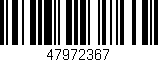 Código de barras (EAN, GTIN, SKU, ISBN): '47972367'
