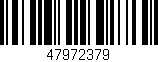 Código de barras (EAN, GTIN, SKU, ISBN): '47972379'