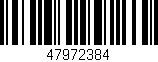 Código de barras (EAN, GTIN, SKU, ISBN): '47972384'