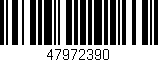 Código de barras (EAN, GTIN, SKU, ISBN): '47972390'