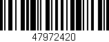 Código de barras (EAN, GTIN, SKU, ISBN): '47972420'