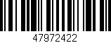 Código de barras (EAN, GTIN, SKU, ISBN): '47972422'
