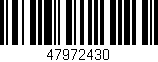 Código de barras (EAN, GTIN, SKU, ISBN): '47972430'