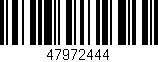 Código de barras (EAN, GTIN, SKU, ISBN): '47972444'
