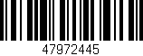 Código de barras (EAN, GTIN, SKU, ISBN): '47972445'