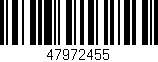 Código de barras (EAN, GTIN, SKU, ISBN): '47972455'