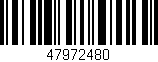 Código de barras (EAN, GTIN, SKU, ISBN): '47972480'