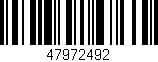 Código de barras (EAN, GTIN, SKU, ISBN): '47972492'