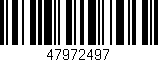 Código de barras (EAN, GTIN, SKU, ISBN): '47972497'