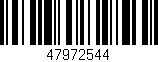 Código de barras (EAN, GTIN, SKU, ISBN): '47972544'