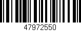 Código de barras (EAN, GTIN, SKU, ISBN): '47972550'