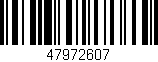Código de barras (EAN, GTIN, SKU, ISBN): '47972607'