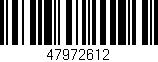 Código de barras (EAN, GTIN, SKU, ISBN): '47972612'