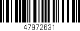 Código de barras (EAN, GTIN, SKU, ISBN): '47972631'