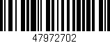 Código de barras (EAN, GTIN, SKU, ISBN): '47972702'