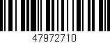 Código de barras (EAN, GTIN, SKU, ISBN): '47972710'