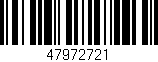 Código de barras (EAN, GTIN, SKU, ISBN): '47972721'