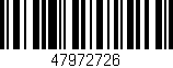 Código de barras (EAN, GTIN, SKU, ISBN): '47972726'