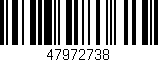 Código de barras (EAN, GTIN, SKU, ISBN): '47972738'