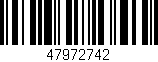 Código de barras (EAN, GTIN, SKU, ISBN): '47972742'
