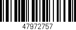 Código de barras (EAN, GTIN, SKU, ISBN): '47972757'
