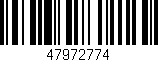 Código de barras (EAN, GTIN, SKU, ISBN): '47972774'