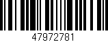 Código de barras (EAN, GTIN, SKU, ISBN): '47972781'
