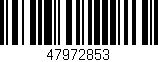 Código de barras (EAN, GTIN, SKU, ISBN): '47972853'