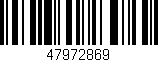 Código de barras (EAN, GTIN, SKU, ISBN): '47972869'