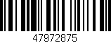 Código de barras (EAN, GTIN, SKU, ISBN): '47972875'