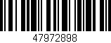 Código de barras (EAN, GTIN, SKU, ISBN): '47972898'