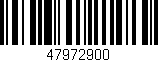 Código de barras (EAN, GTIN, SKU, ISBN): '47972900'