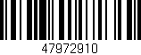 Código de barras (EAN, GTIN, SKU, ISBN): '47972910'