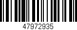 Código de barras (EAN, GTIN, SKU, ISBN): '47972935'