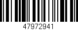 Código de barras (EAN, GTIN, SKU, ISBN): '47972941'