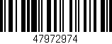 Código de barras (EAN, GTIN, SKU, ISBN): '47972974'