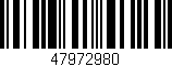 Código de barras (EAN, GTIN, SKU, ISBN): '47972980'