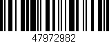 Código de barras (EAN, GTIN, SKU, ISBN): '47972982'
