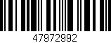 Código de barras (EAN, GTIN, SKU, ISBN): '47972992'