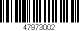 Código de barras (EAN, GTIN, SKU, ISBN): '47973002'