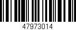 Código de barras (EAN, GTIN, SKU, ISBN): '47973014'