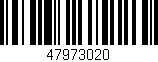Código de barras (EAN, GTIN, SKU, ISBN): '47973020'